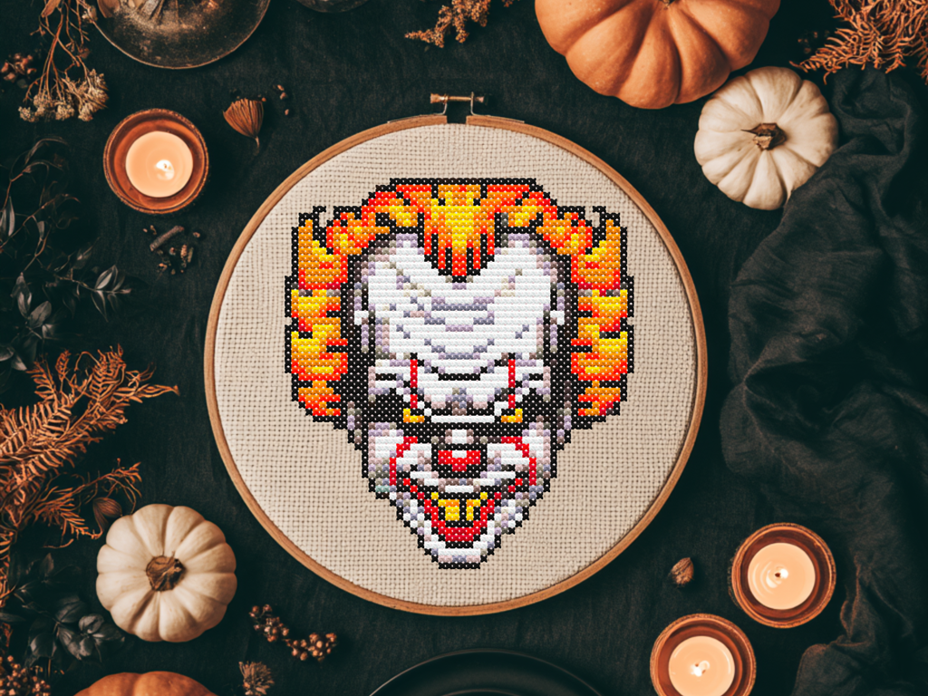 Pennywise Cross Stitch Pattern